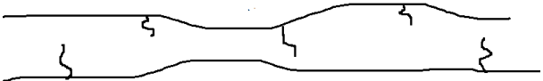 Low-density polythene polymers has unconnected linear chains with intermediate branches