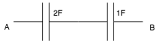 Find the equivalent capacitance from the given diagram