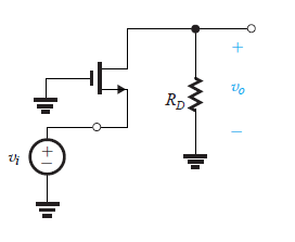 The MOSFET in the circuit is in Common Gate (CG) configuration