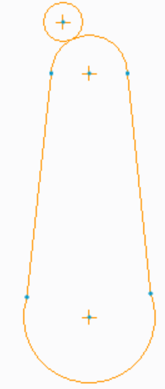 The cam has contact with Nose with a bigger radius in the given figure