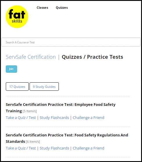 Class — Quizzes