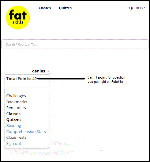 User dashboard