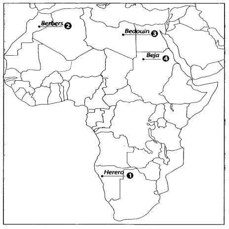 Class 9 History Map Work Chapter 5 Pastoralists in the Modern 3.1