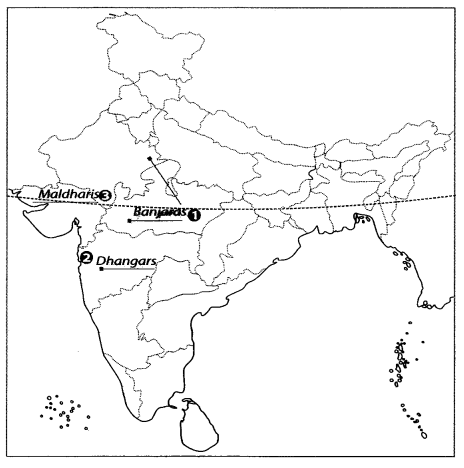 Class 9 History Map Work Chapter 5 Pastoralists in the Modern 2.1