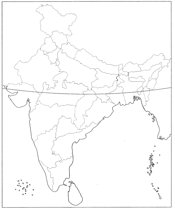 Class 9 Geography Map Work Chapter 2 Physical Features of India 3