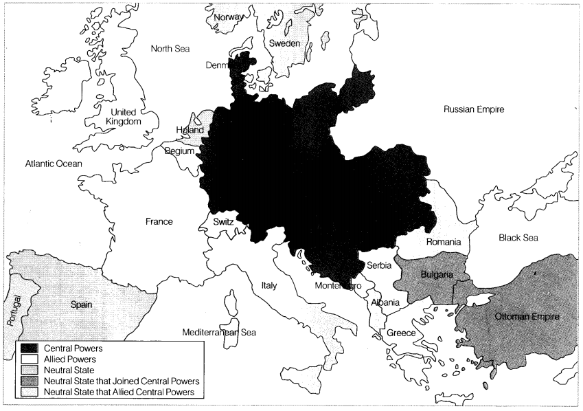 Class 9 History Map Work Chapter 2 Socialism in Europe and the Russian Revolution 1