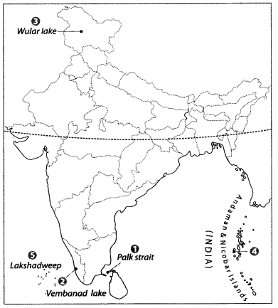Class 9 Geography Map Work Chapter 3 Drainage 1.1