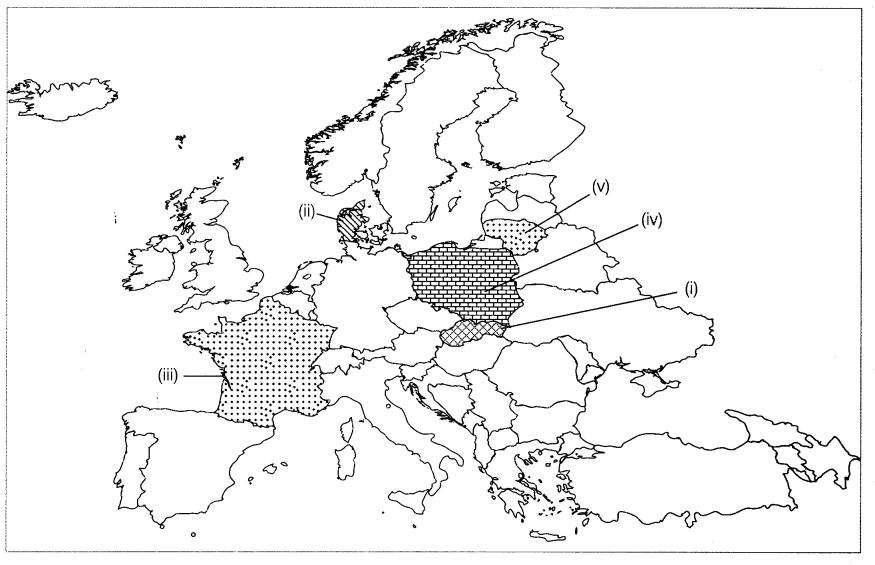 Class 9 History Map Work Chapter 3 Nazism and the Rise of Hitler 3