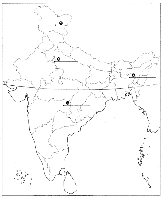Class 9 Geography Map Work Chapter 4 Climate 9