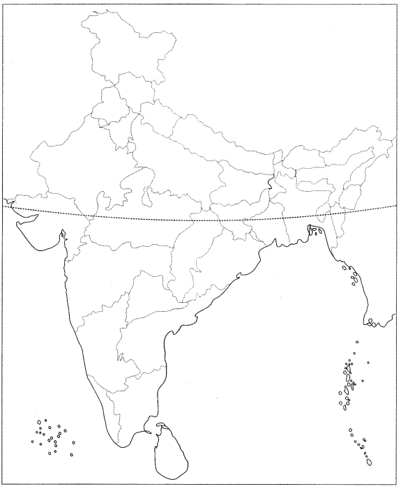 Class 9 Geography Map Work Chapter 4 Climate 8