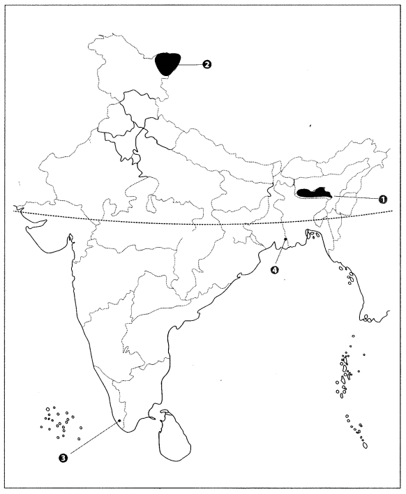 Class 9 Geography Map Work Chapter 4 Climate 7