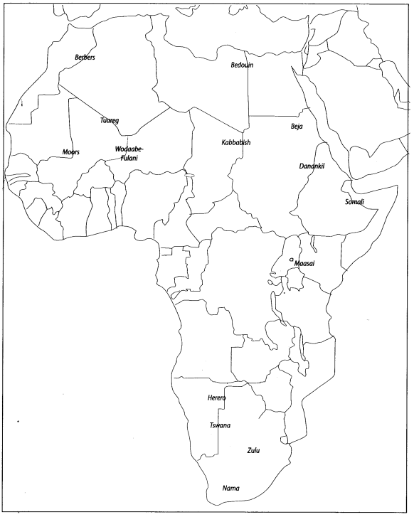 Class 9 History Map Work Chapter 5 Pastoralists in the Modern 4