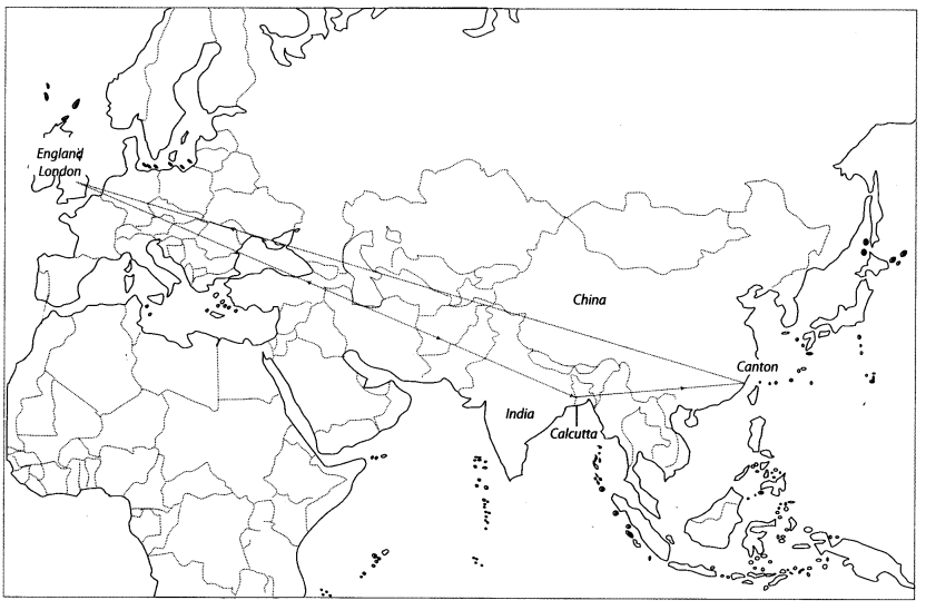Class 9 History Map Work Chapter 6 Peasants and Farmers 1