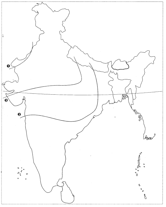 Class 9 Geography Map Work Chapter 3 Drainage 5