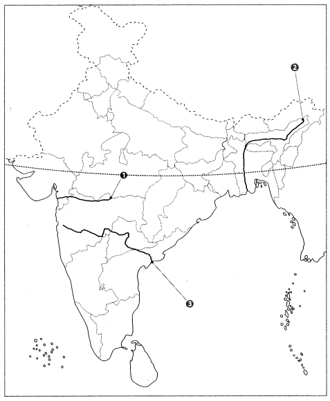Class 9 Geography Map Work Chapter 3 Drainage 3
