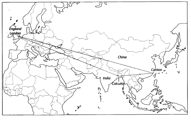 Class 9 History Map Work Chapter 6 Peasants and Farmers 1.1