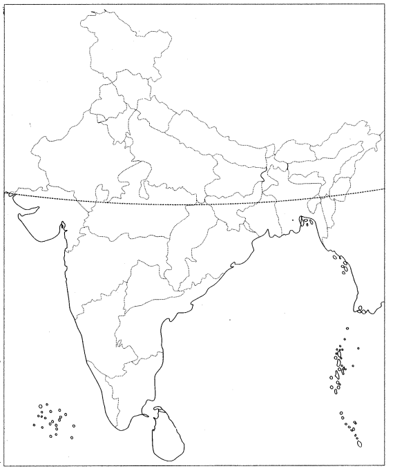 Class 9 Geography Map Work Chapter 2 Physical Features of India 3