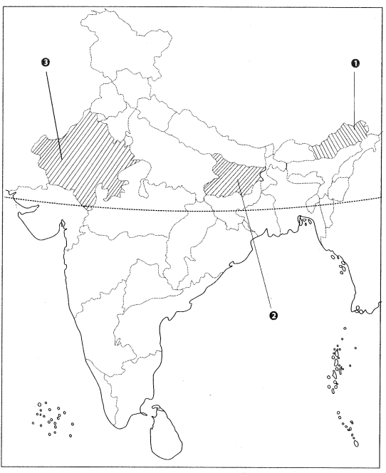 Class 9 Geography Map Work Chapter 5 Natural Vegetation and Wildlife 3