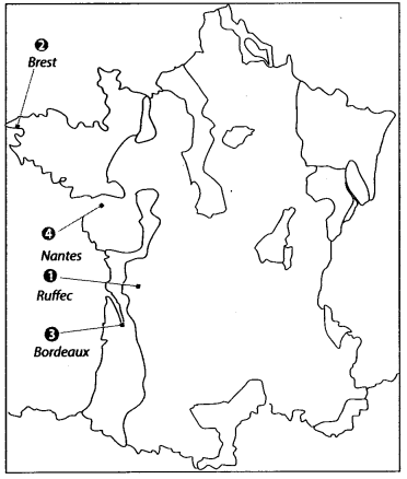 Class 9 History Map Work Chapter 1 The French Revolution 3.1