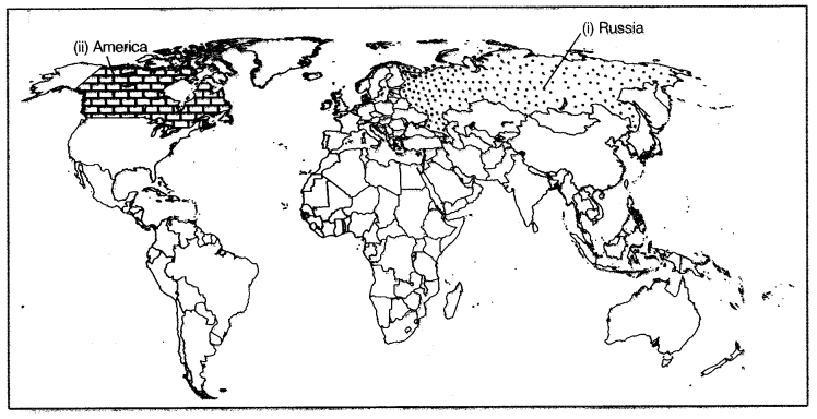 Class 9 History Map Work Chapter 2 Socialism in Europe and the Russian Revolution 4.1