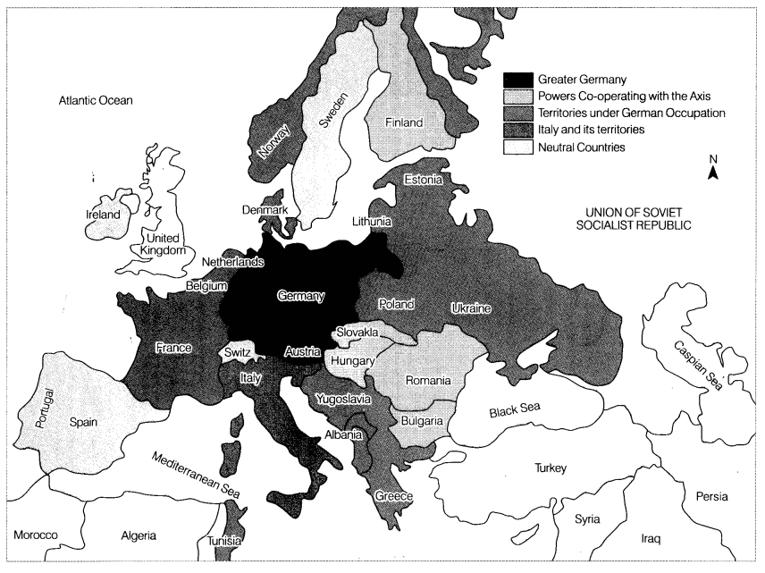Class 9 History Map Work Chapter 3 Nazism and the Rise of Hitler 1