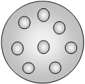 Find organization of electrons in atom from the given diagram
