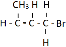 1-Bromobut-2-ene molecule structure