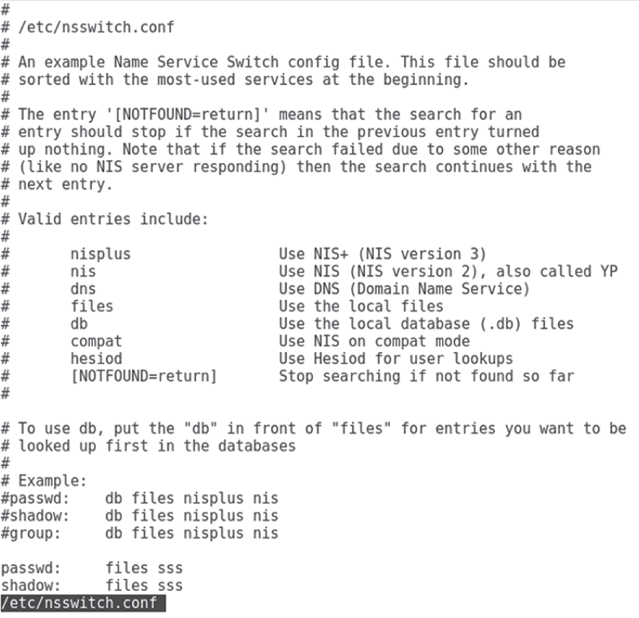 Snapshot shows using the less pager