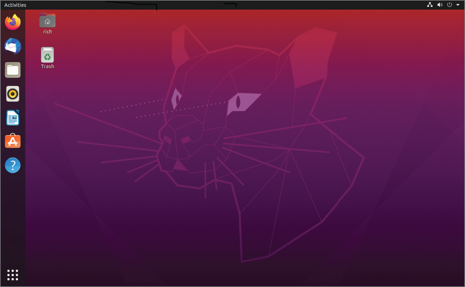 Snapshot shows the GNOME Shell desktop environment