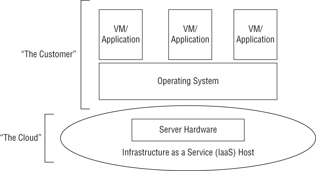 Schematic illustration of the IaaS cloud model