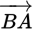 ModifyingAbove upper B upper A With right-arrow
