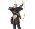 Image: An archer with his bow drawn back, but not released