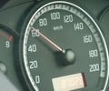 Image: How many miles per hour does this speedometer read?