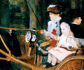 Image: "Woman and Child Driving" Mary Cassatt