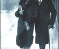 Image: "Studio Portrait of Couple, Man with Walking Stick" James Van Der Zee