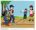 Image: A baseball thrown to second base
