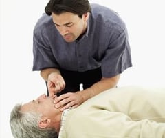 Image: unconscious choking/ no breaths go in