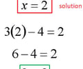 Image: solution of an equation