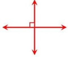 Image: In Geometry what is are perpendicular lines?