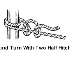 Image: Round turn with 2 half hitches